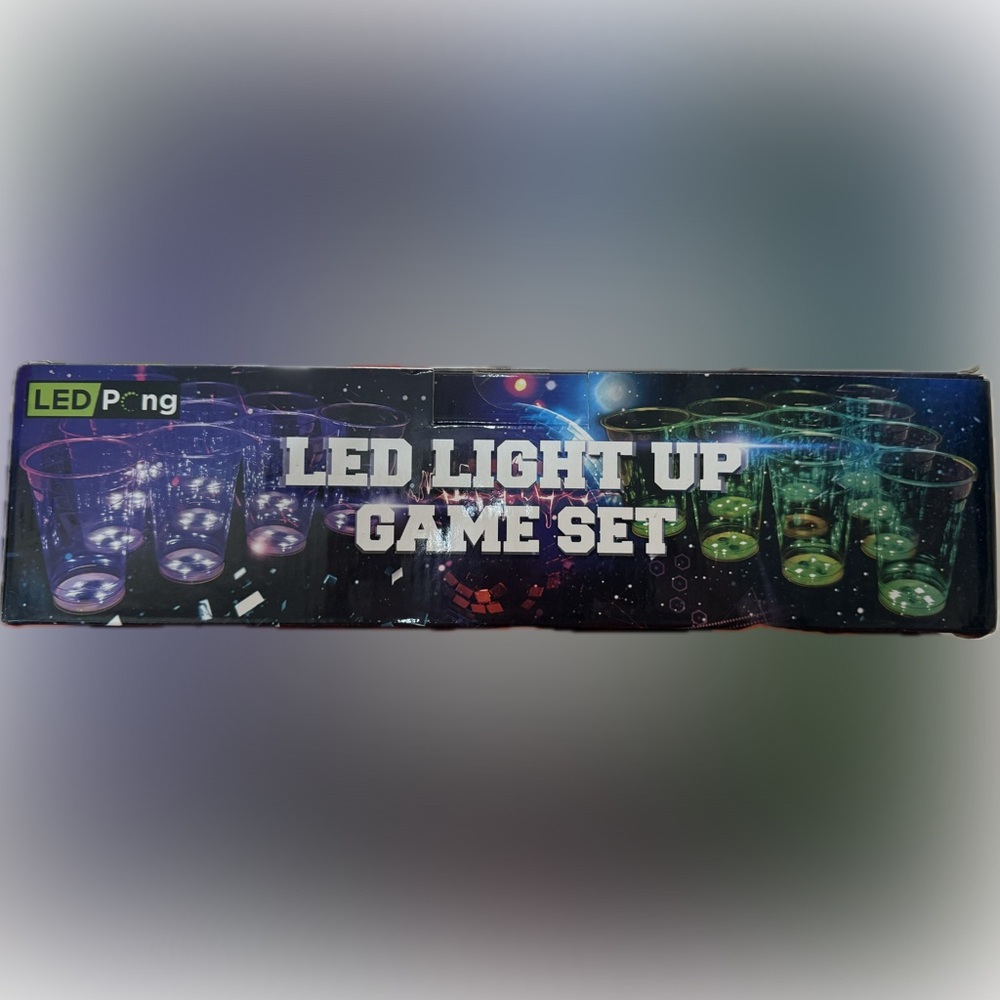 LED Glow Party Beer Pong Cups - Green and Blue - Picture 2 of 4